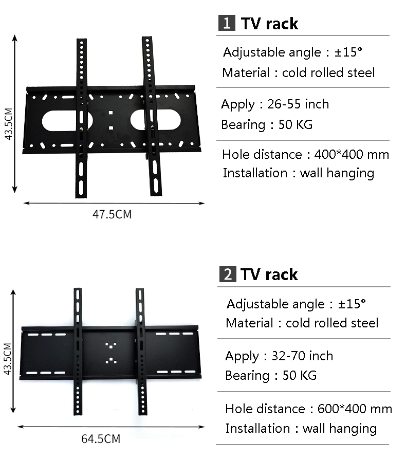 Hot Selling TV Bracket Universal Fixed Removable Wall Mount TV Stand