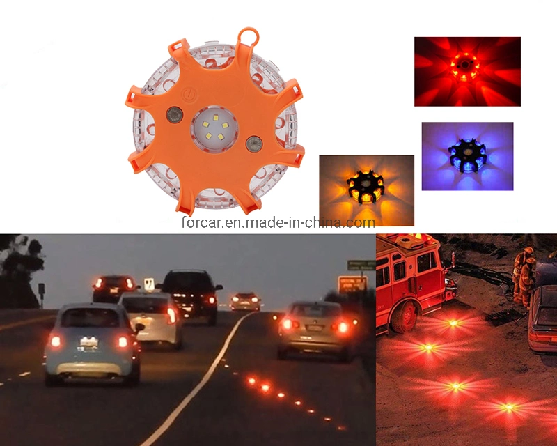 Rechargeable Plastic LED Emergency Signal Beacon Set Traffic Warning Light