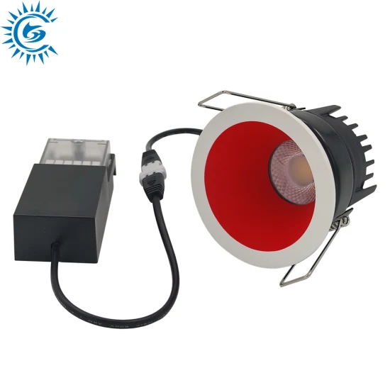 OEM 5W 6W 7W 8W 10W 3CCT Interior regulável à prova d'água IP65 Firerated LED COB Holofote LED Downlight