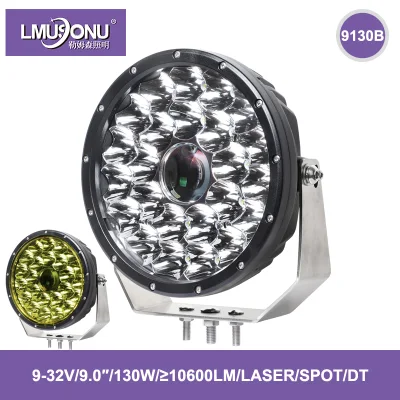 Lmusonu 9130b Luz de condução LED nova de melhor qualidade Luz laser LED 9,0 polegadas 130 W 10600lm Spot Beam Dt Connector