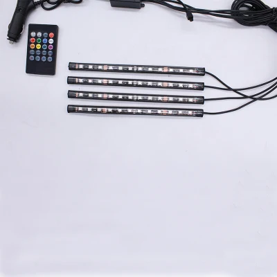 Sistema de Iluminação Automática 36LED LED Car Lamp 48LED LED Strip 5050 Chip 12V Luz Ambiente Interior do Carro