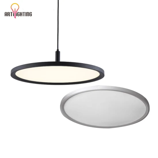 Candeeiro de mesa de restaurante redondo Morden para casa, cozinha, decoração de ilha, iluminação suspensa, escritório, fino, regulável, pendente, montado em superfície, LED, luz de teto