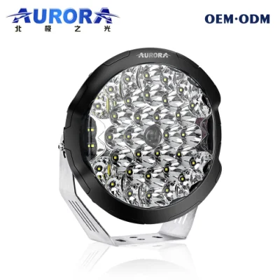 Aurora Round 7 polegadas 9 polegadas LED automotivo luz de condução para carro offroad laser luz de trabalho para acessórios de carro 4X4 Jeep