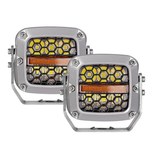 Luzes de trabalho LED de 60 W para direção Farol de neblina DRL Sinalizador de direção para caminhão Jeep offroad 4WD